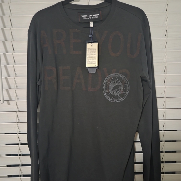 Armani Jeans Other - Armani Jeans Men's Dark Gray Long Sleeve Tee